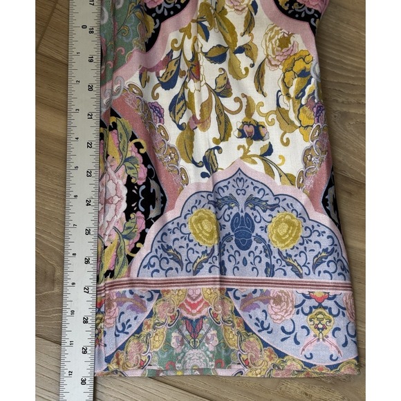 Elie Tahari High Rise Summer Damask Linen Blend Pants Women's size 2 - Picture 8 of 13